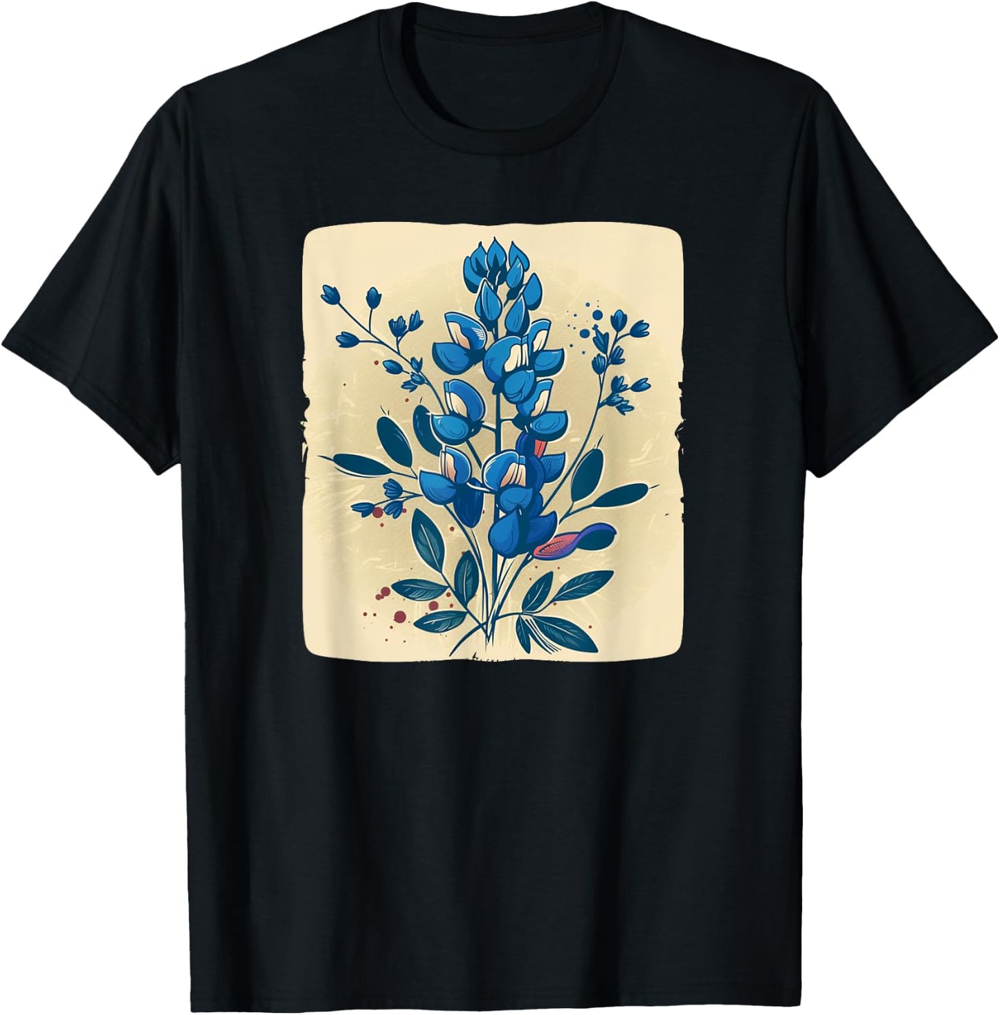 Nice Texan Bluebonnet Costume for Man and Woman T-Shirt - T-Shirt | Black