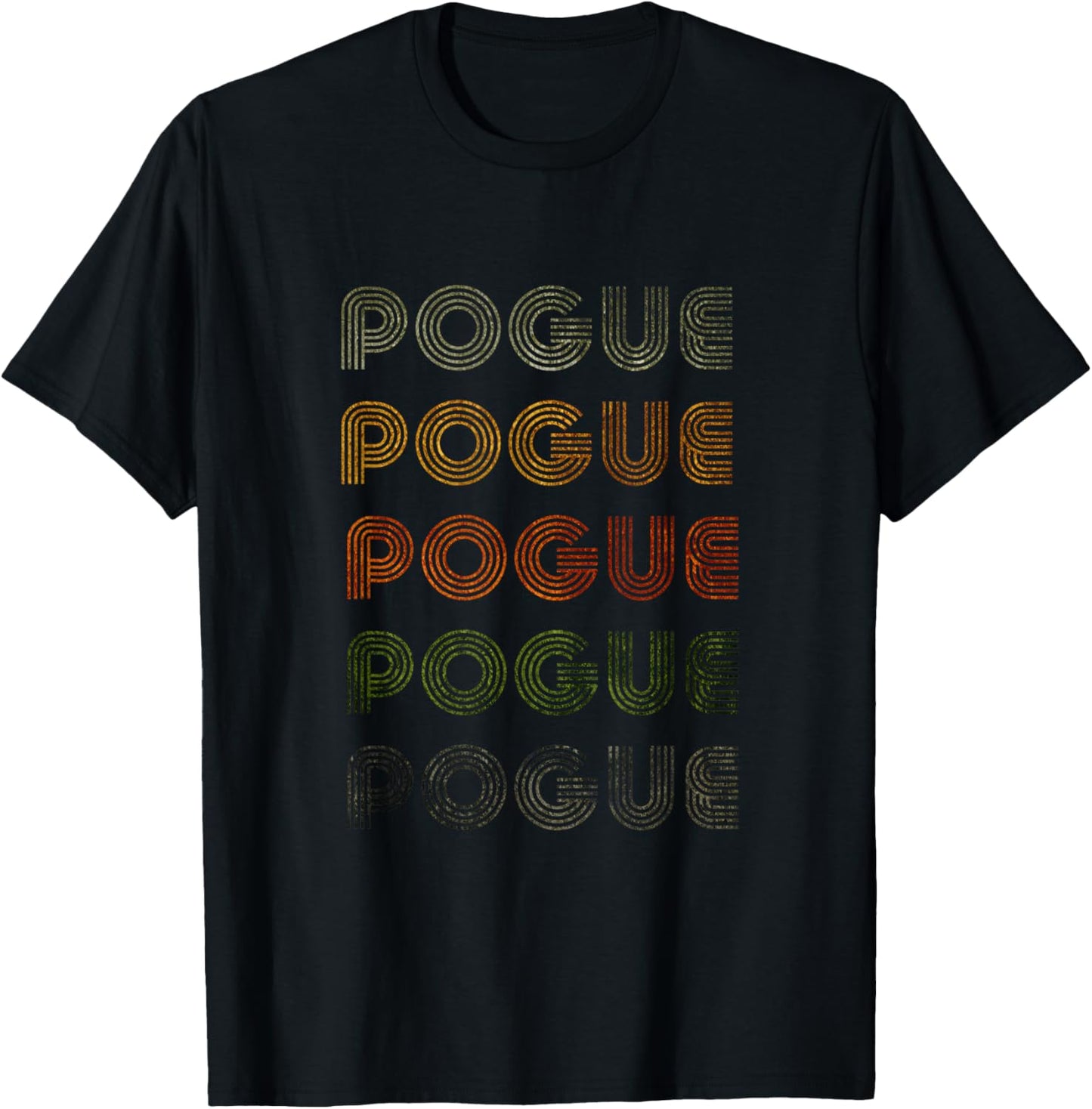 Love Heart Pogue Grunge Vintage Style Black Pogue T-Shirt - T-Shirt | Black