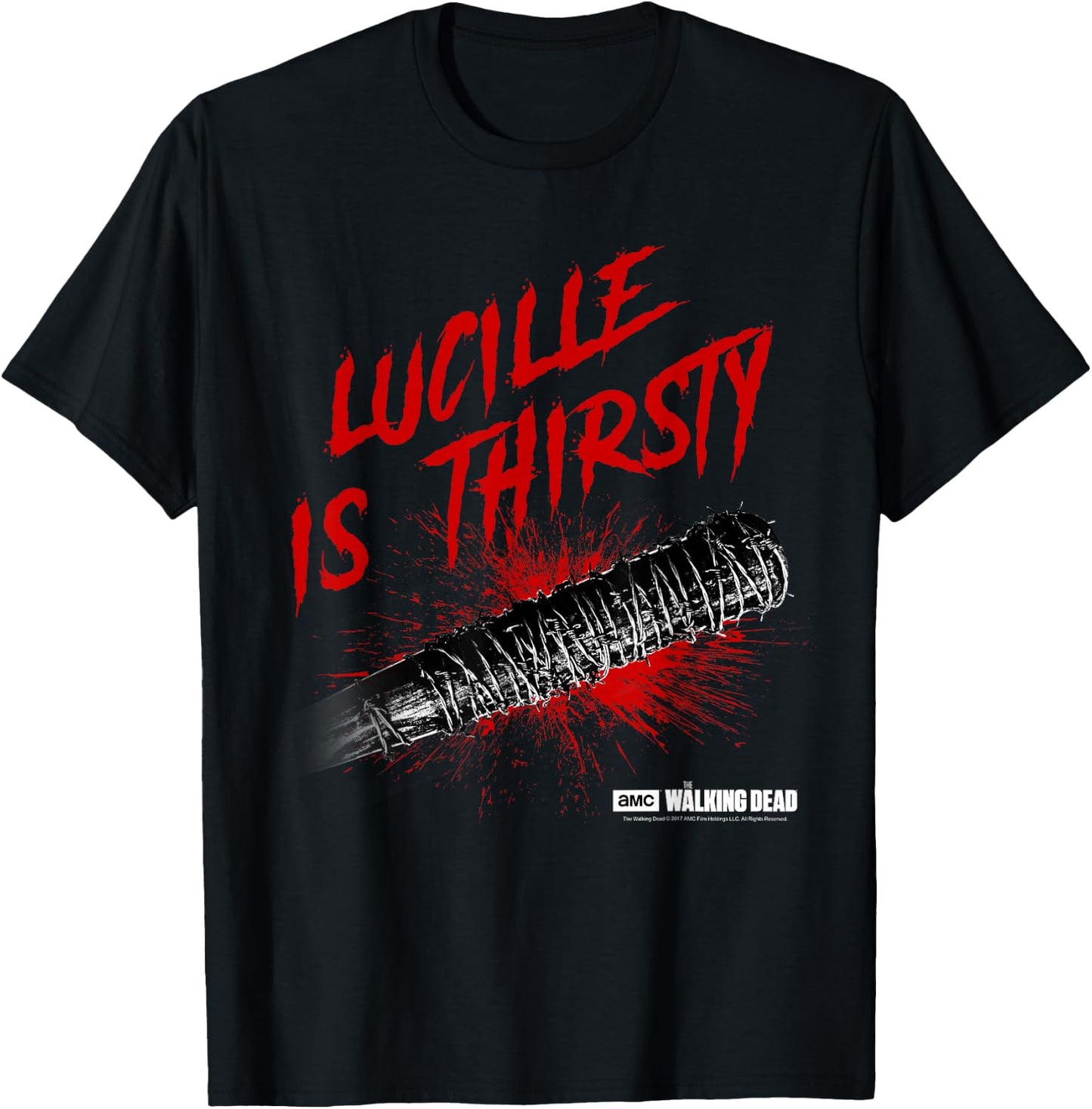 The Walking Dead Lucille is Thirsty T-Shirt - T-Shirt | Black