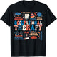 Retro Groovy Occupational Therapy OT Therapist 4th Of July Men T-Shirt - T-Shirt | Black