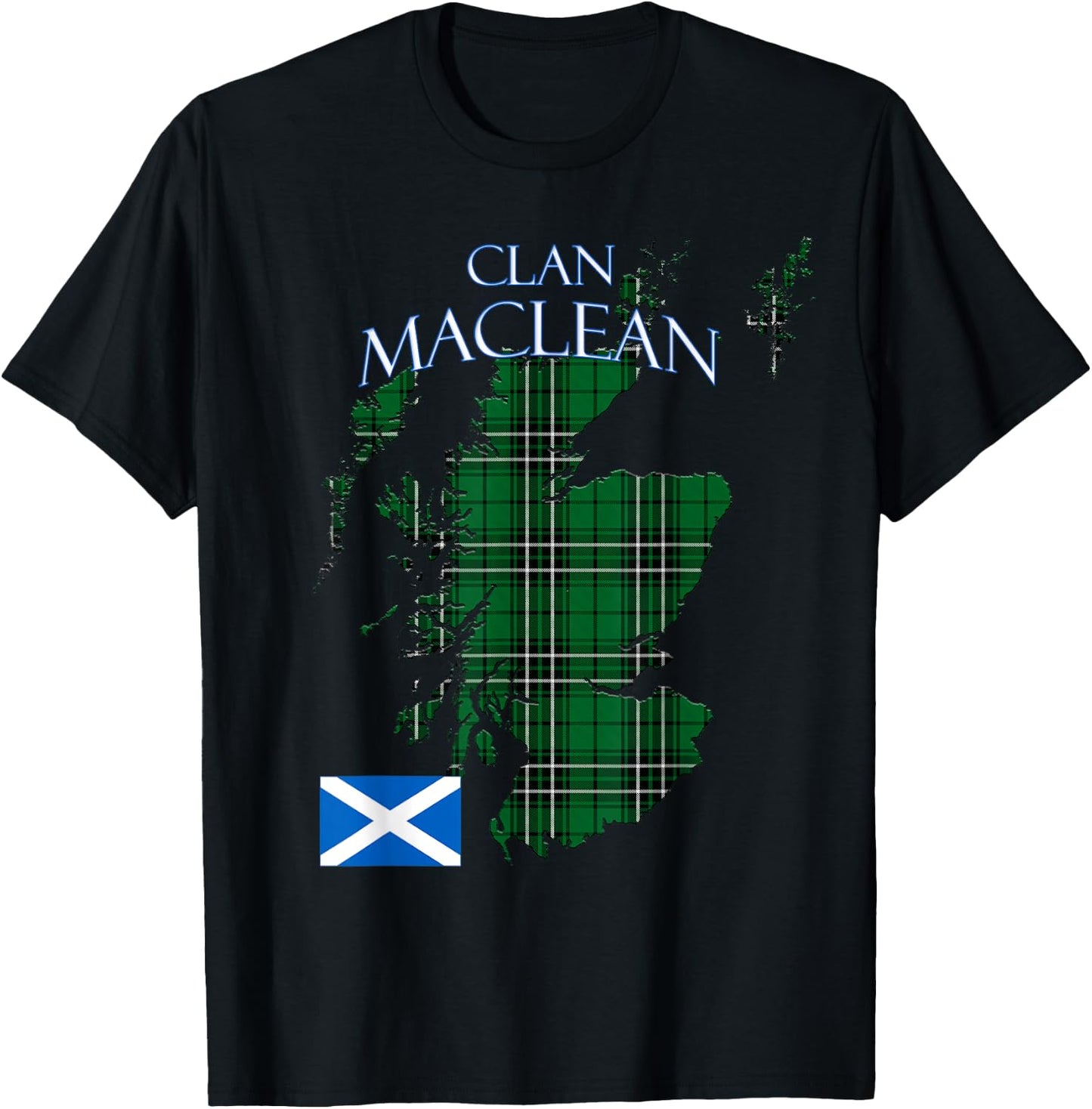 MacLean Hunting Scottish Clan Tartan Scotland T-Shirt - T-Shirt | Black