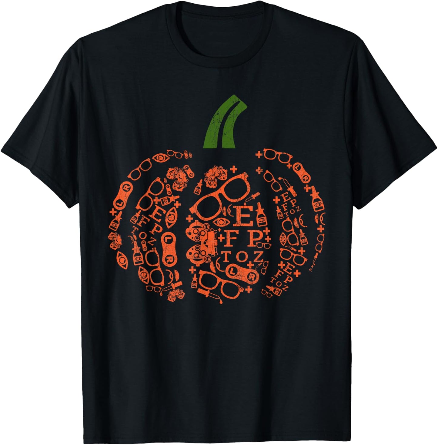 Optometry Pumpkin Halloween Costume, Cute Sight Squad T-Shirt - T-Shirt | Black
