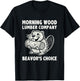 Morning-Wood Lumber-Company Funny Camping Men Lumberjack T-Shirt - T-Shirt | Black