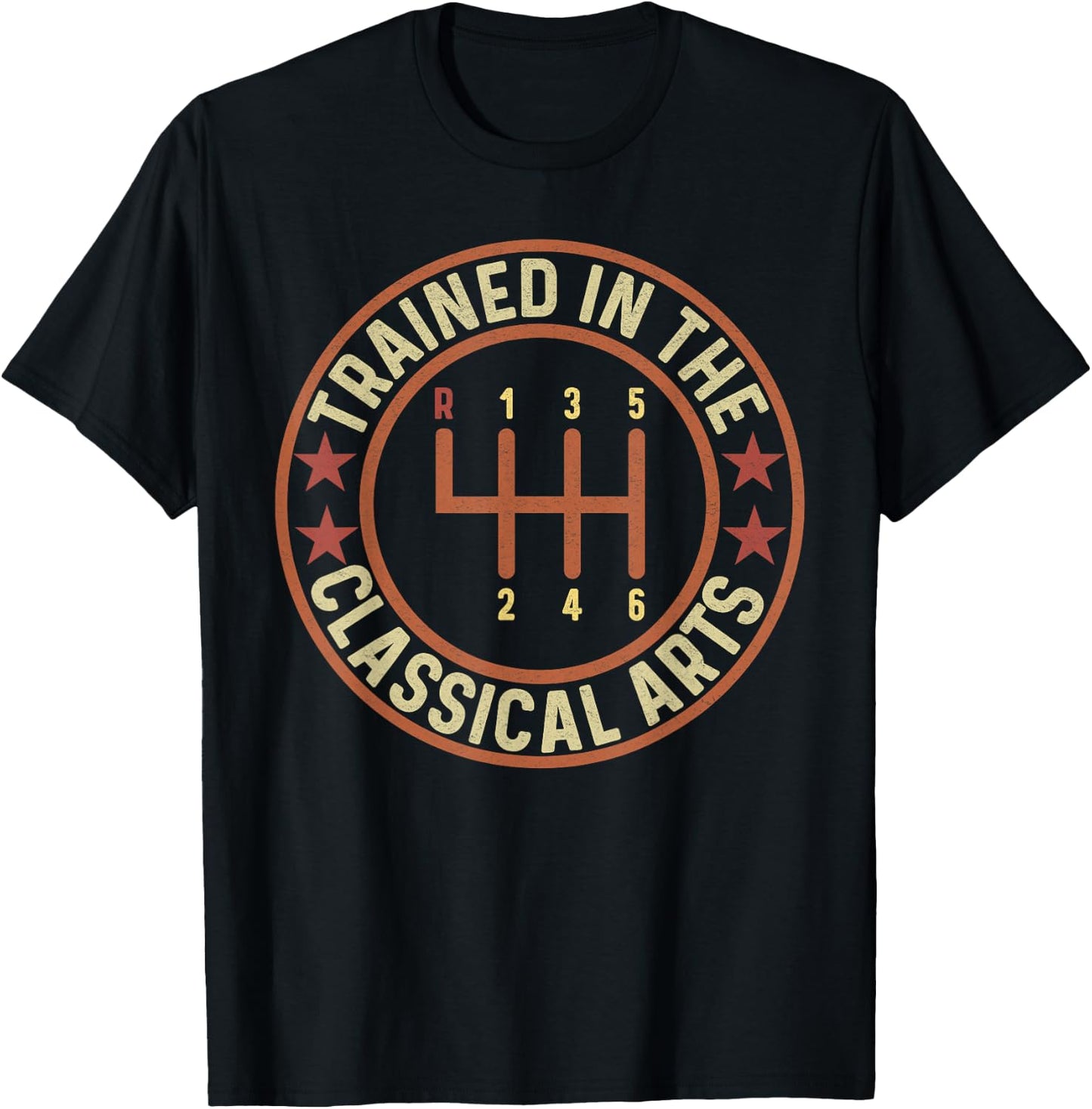 Retro Vintage Trained in The Classical Arts Speed Manual T-Shirt - T-Shirt | Black
