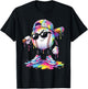Baseball Drip for Boys Kids Player Ice Cream Dripping T-Shirt - T-Shirt | Black
