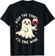 Keep The Candy I'll Take Wine Funny Halloween Ghost Wine T-Shirt - T-Shirt | Black