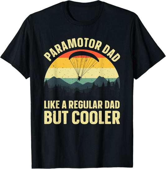 Paramotor Art Dad PPG Lover Paramotoring Paramotor T-Shirt - T-Shirt | Black