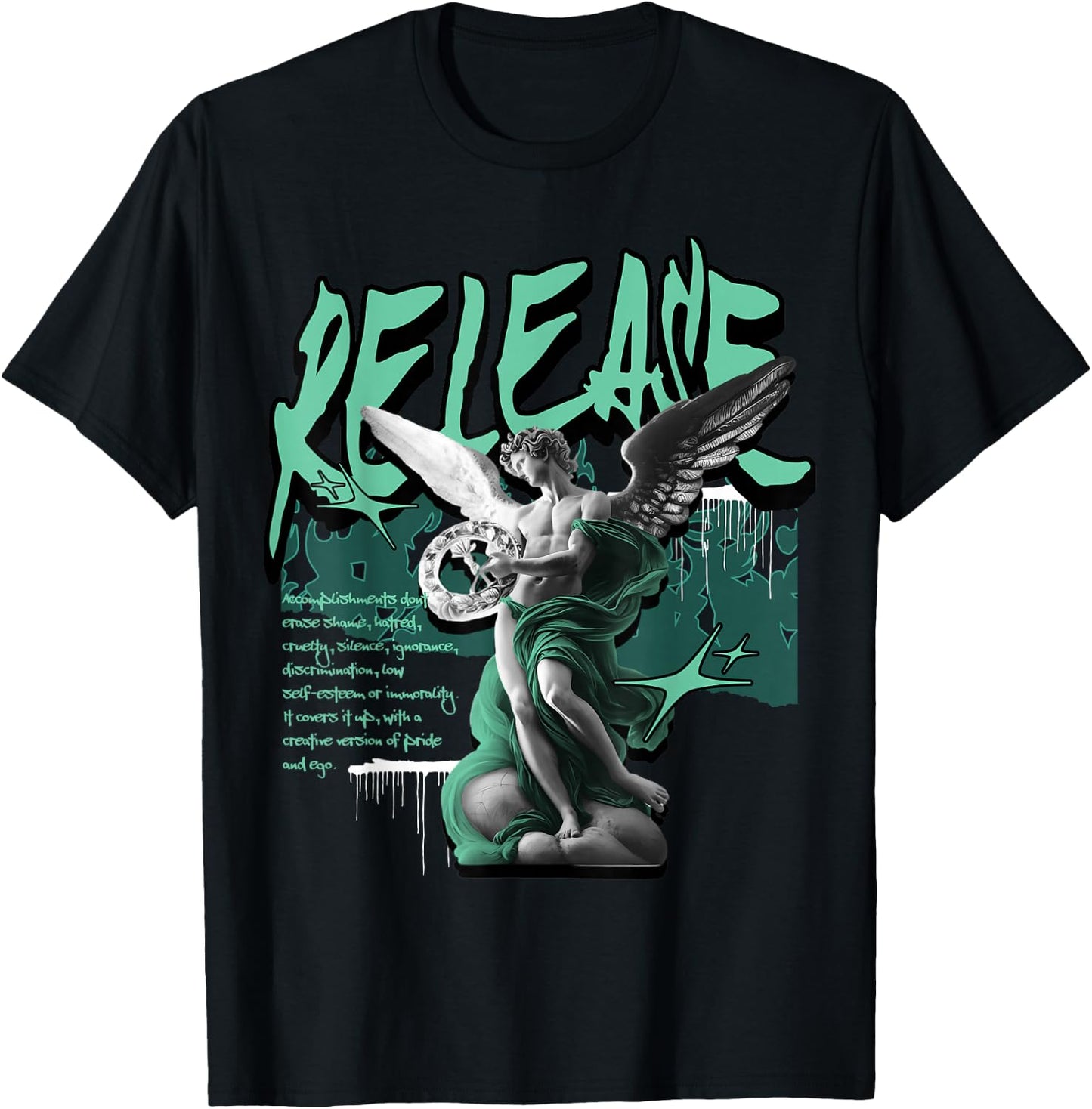 Release Retro Green Glow 1s Matching Women T-Shirt - T-Shirt | Black