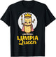 Lumpia Queen Cute Filipino Food Pinoy Pride Foodie Filipina T-Shirt - T-Shirt | Black