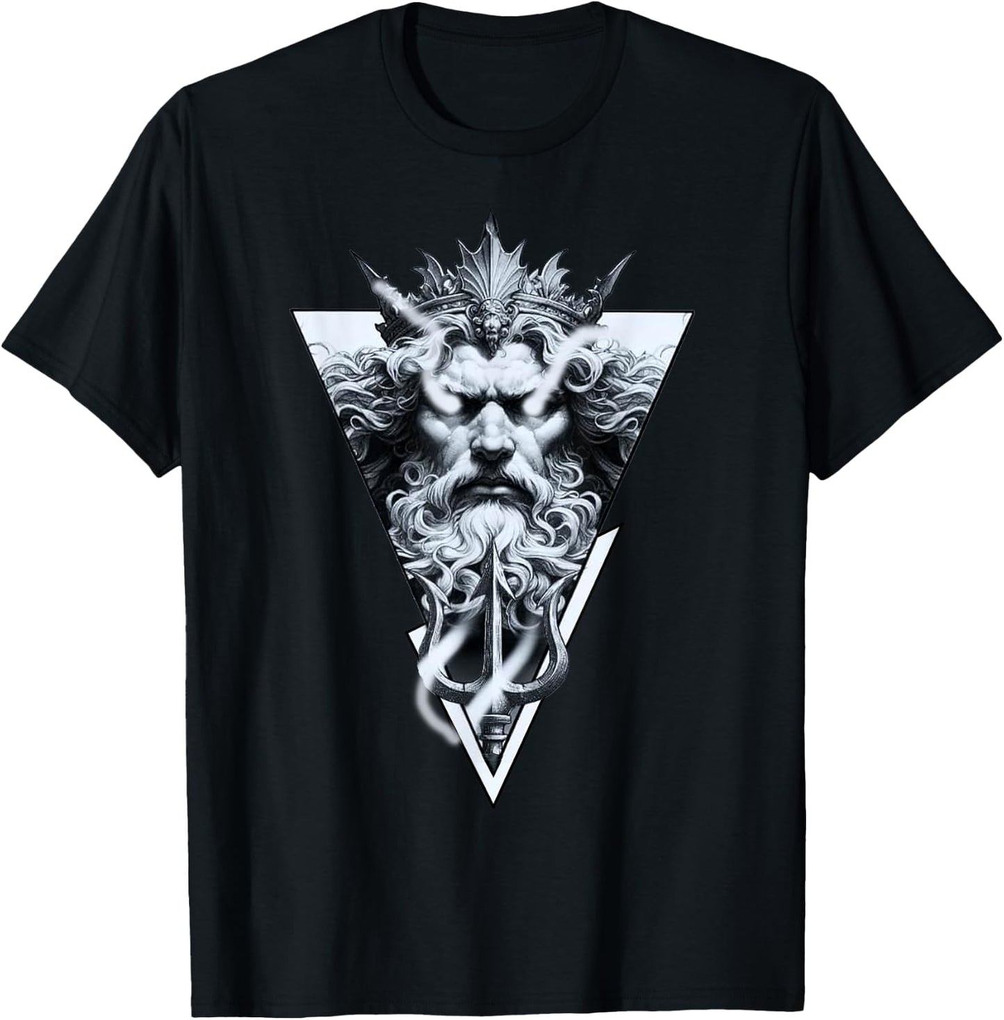 Poseidon King of the Sea T-Shirt - T-Shirt | Black