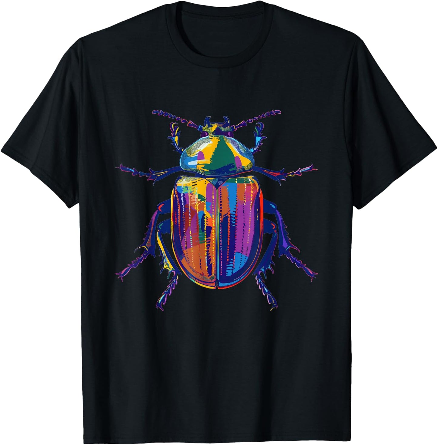Scarab Beetle Pop Art T-Shirt - T-Shirt | Black