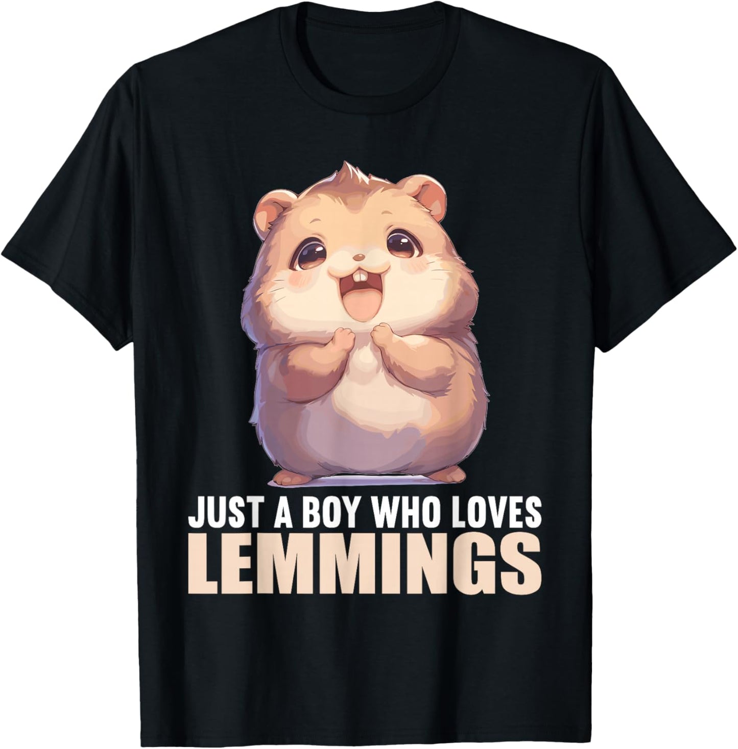 Just a Boy who loves Lemmings. Lemmings Lemming T-Shirt - T-Shirt | Black