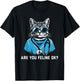 Retro Cat Nurse Gifts Nurse Week Gifts Men Women Funny Nurse T-Shirt - T-Shirt | Black