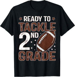 Ready To Tackle Second Grade First Day Of 2nd Grade Boys T-Shirt - T-Shirt | Black