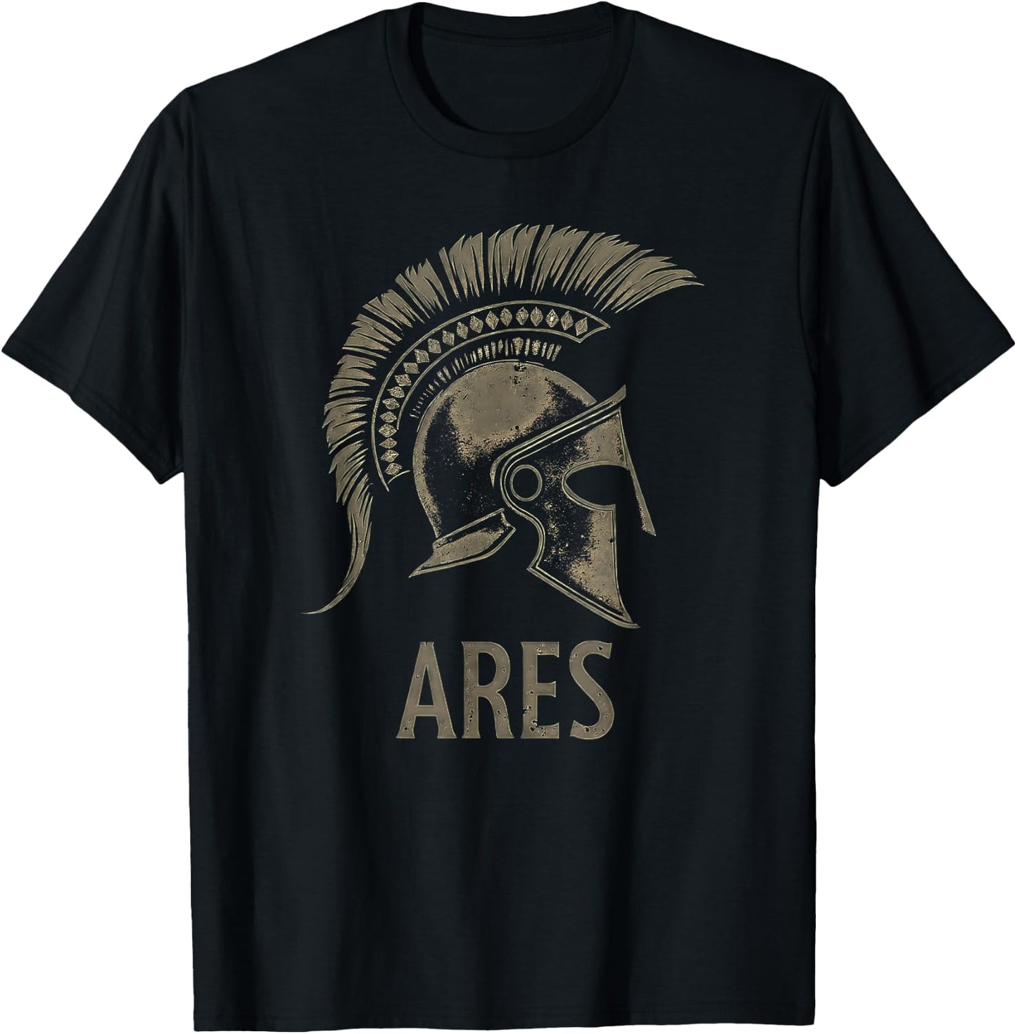 Ares Ancient Greek God Symbol T-Shirt - T-Shirt | Black