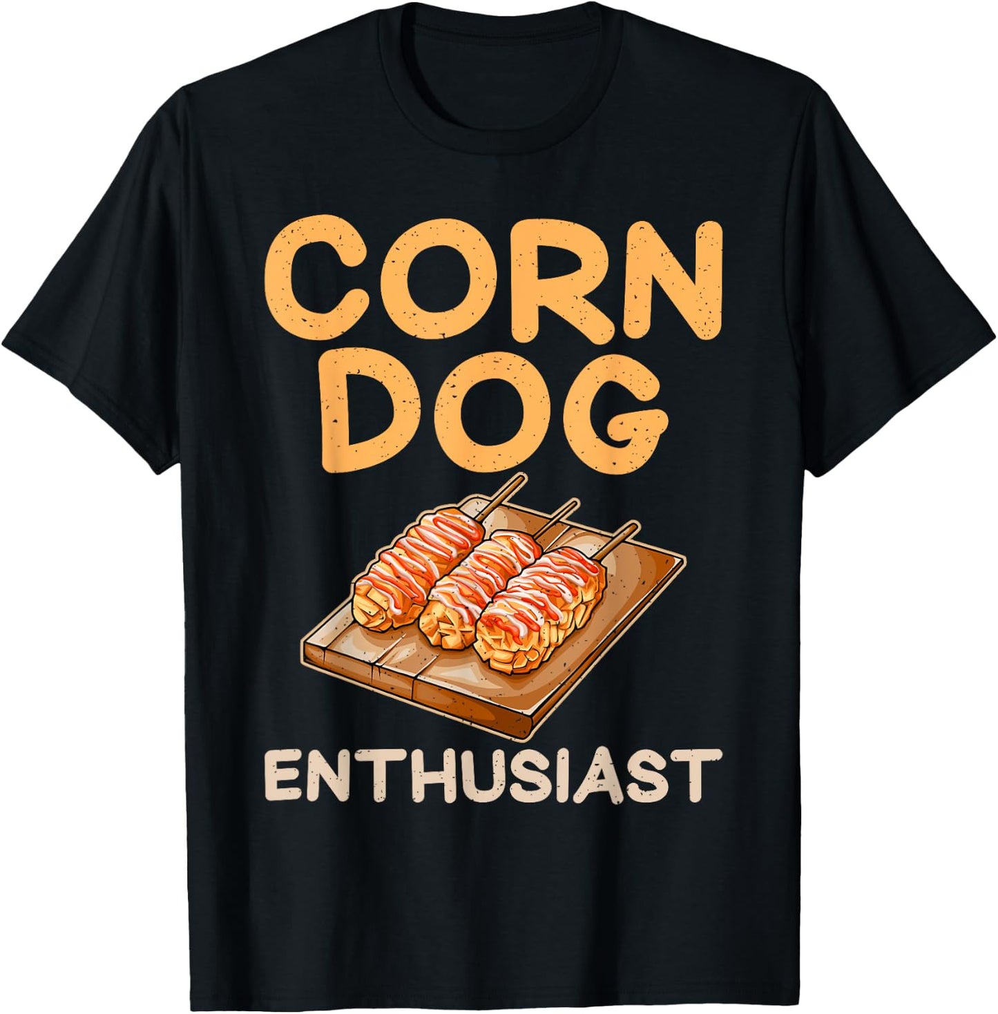 Corn Dog Enthusiast Corn Dog Women Kids T-Shirt - T-Shirt | Black