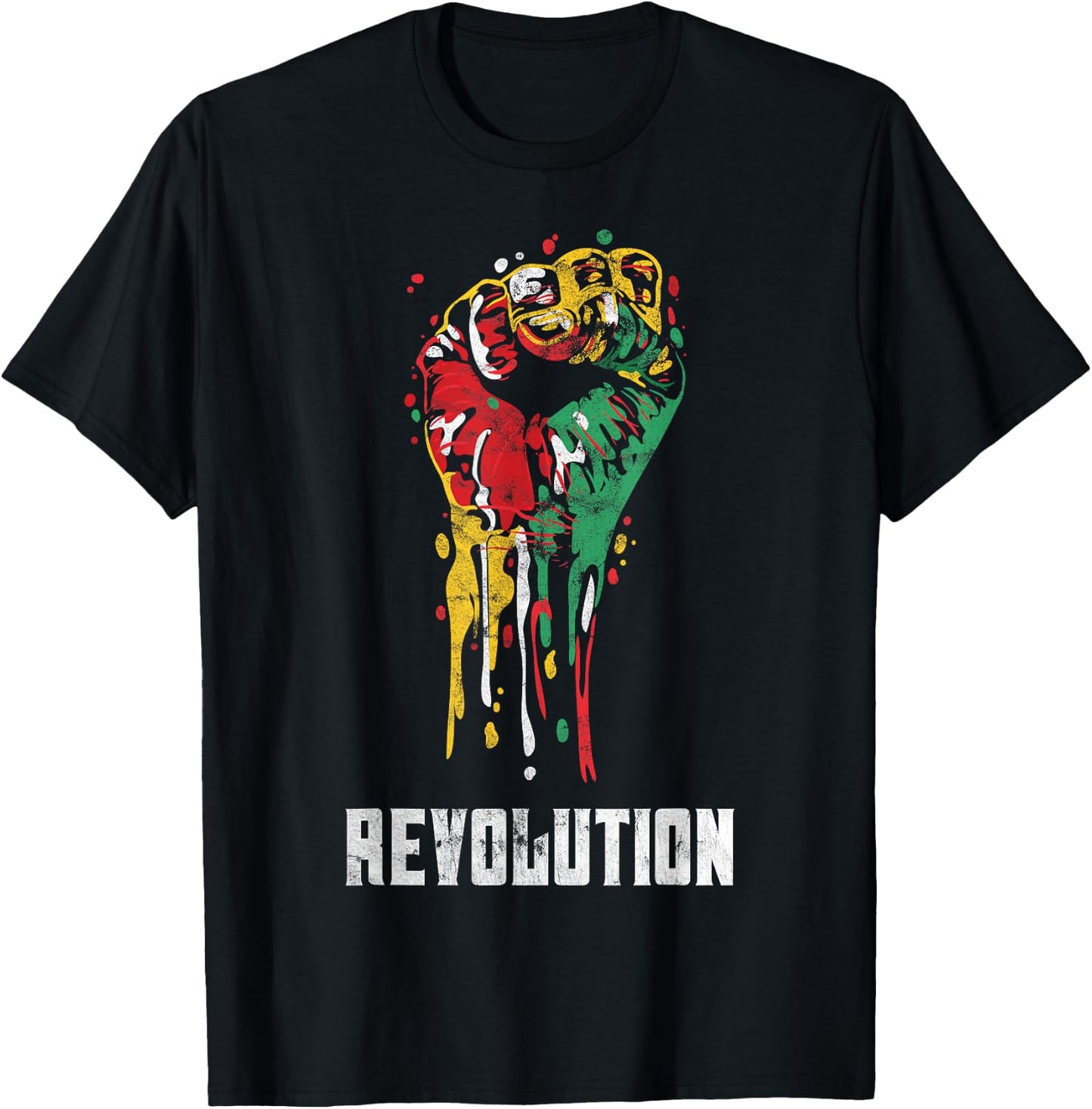 Revolution Reggae Style Design For Reggae Music Lovers T-Shirt - T-Shirt | Black