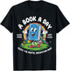 A Book A Day Keeps The Mental Breakdown Away Kids Retro T-Shirt - T-Shirt | Black