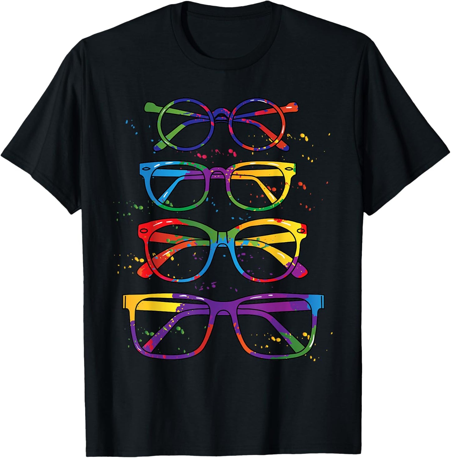 Glasses Optician Optometrist Gift Ophthalmology T-Shirt - T-Shirt | Black