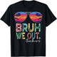 BRUH WE OUT Summer Vacation Retro End Of School Year Teacher T-Shirt - T-Shirt | Black