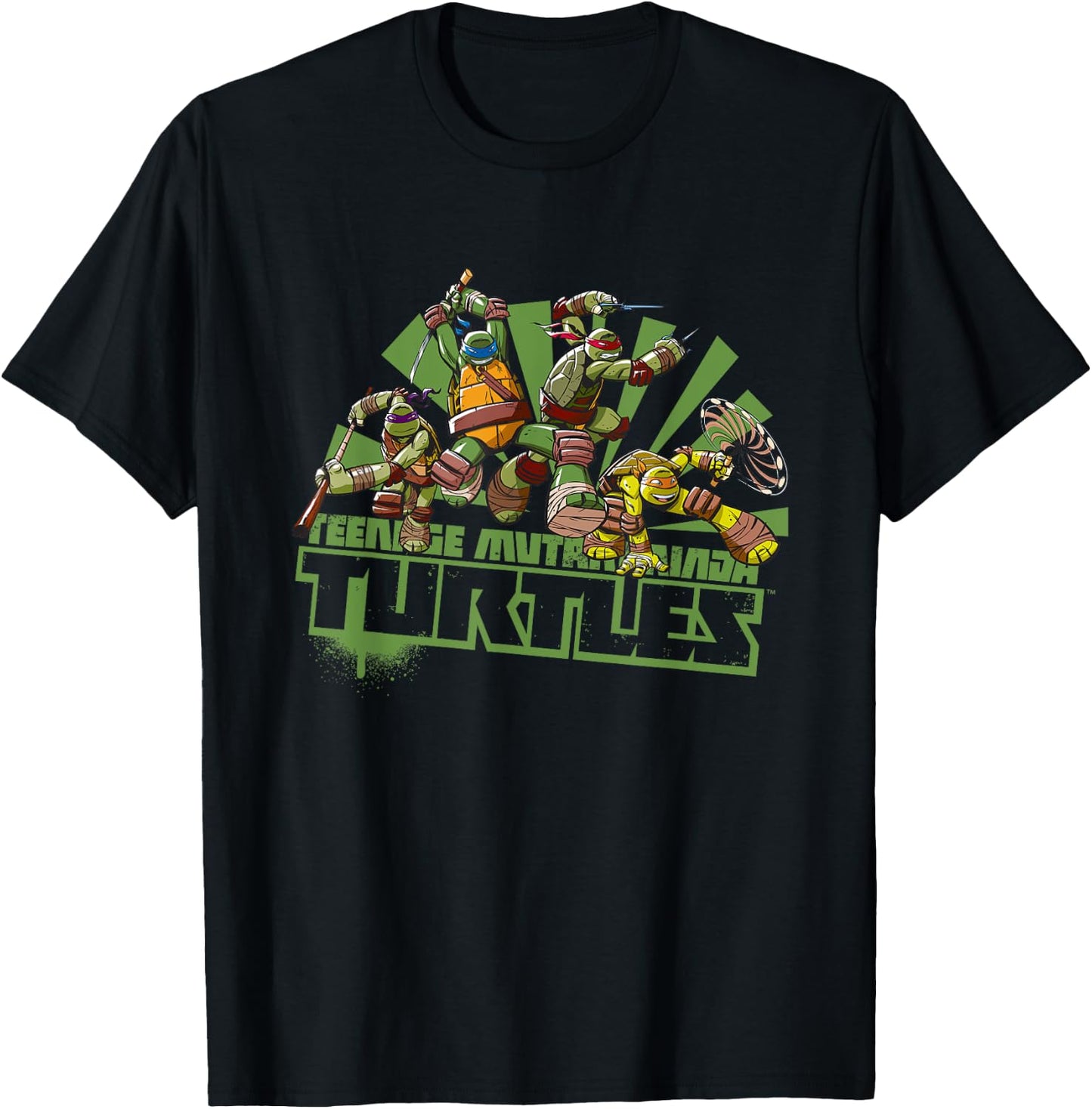 Mademark x Teenage Mutant Ninja Turtles - Teenage Mutant Ninja Turtles - Original TMNT New Series Team T-Shirt - T-Shirt | Black