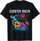 Costa Rica Sea Turtle Flowers Scuba Diving Surfer Souvenir T-Shirt - T-Shirt | Black
