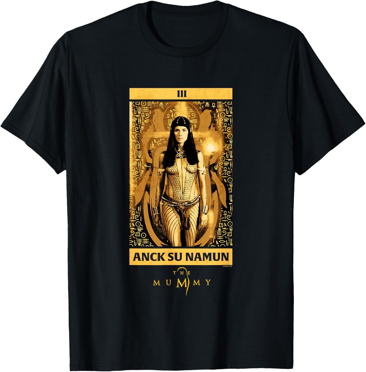The Mummy Anck-Su-Namun Vintage Tarot Card T-Shirt - T-Shirt | Black