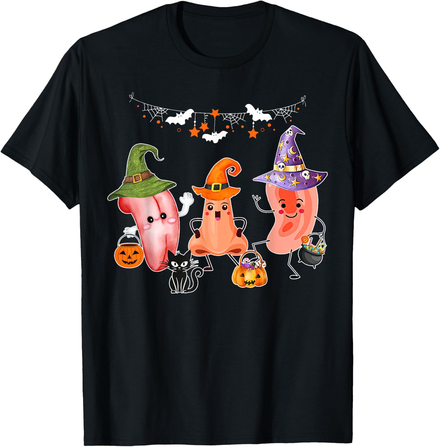 Otolaryngologist Halloween Spooky ENT Ear Nose And Throat T-Shirt - T-Shirt | Black