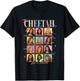 Disney The Cheetah Girls Colorful Box Ups Retro Collage T-Shirt - T-Shirt | Black