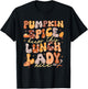 Pumpkin Spice Lunch Lady Cafeteria Crew Kitchen Fall Autumn T-Shirt - T-Shirt | Black