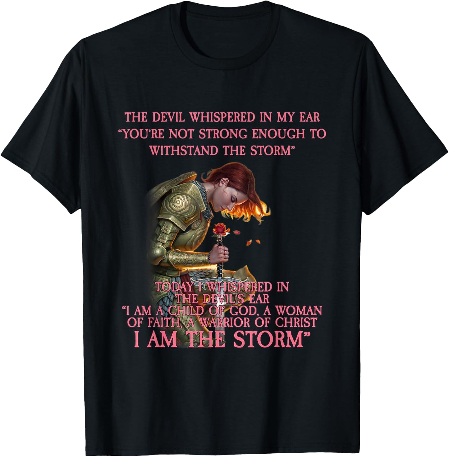 I Am A Child Of God A Woman Of Faith Cute Gift T-Shirt - T-Shirt | Black