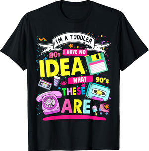 80s Outfit Ideas for Toddlers & Kids 80s Nostalgia T-Shirt - T-Shirt | Black
