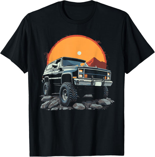 1985 Second Generation Squarebody K5 Blaze Truck 4x4 Jimmy T-Shirt - T-Shirt | Black