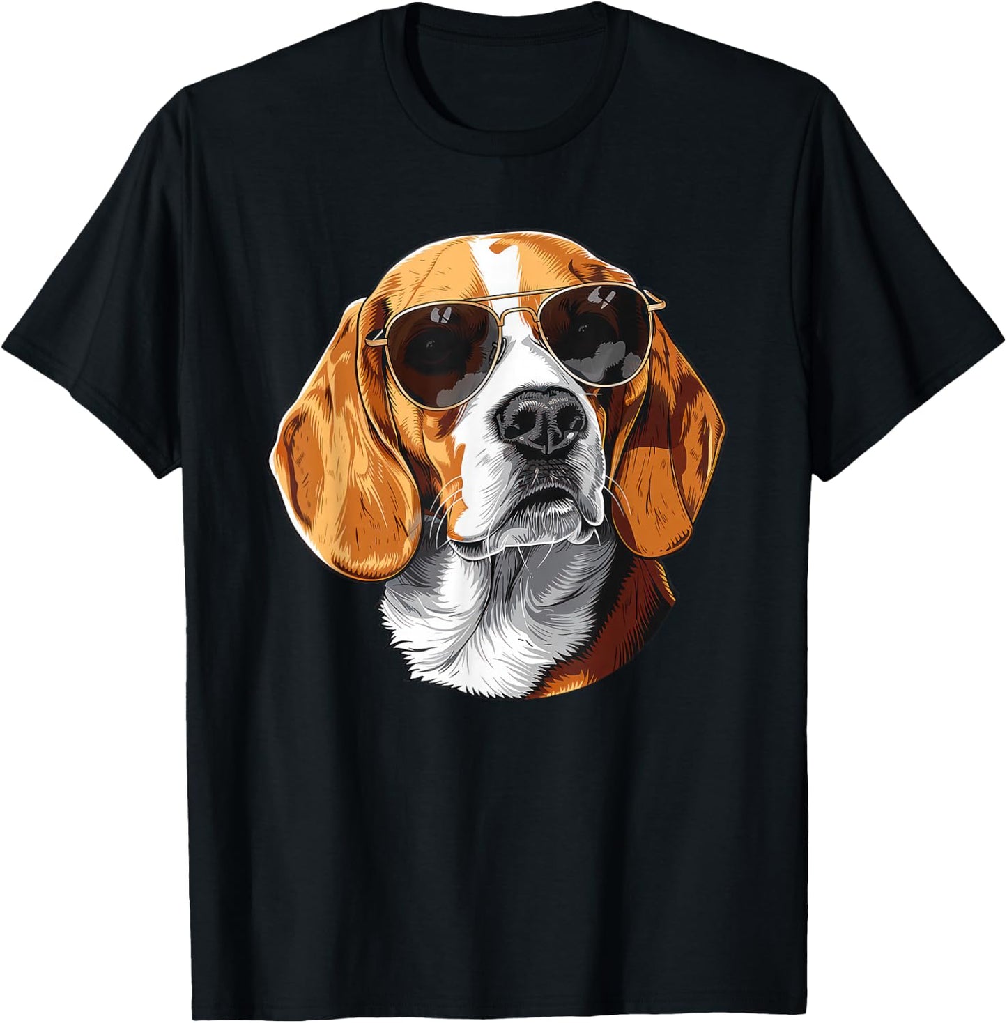 Beagle Dog Sunglasses Men Women Girls Kids T-Shirt - T-Shirt | Black