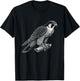 Peregrine Falcon Lover Theme Designs Peregrine Falcon Bird Graphic Artwork Design T-Shirt - T-Shirt | Black
