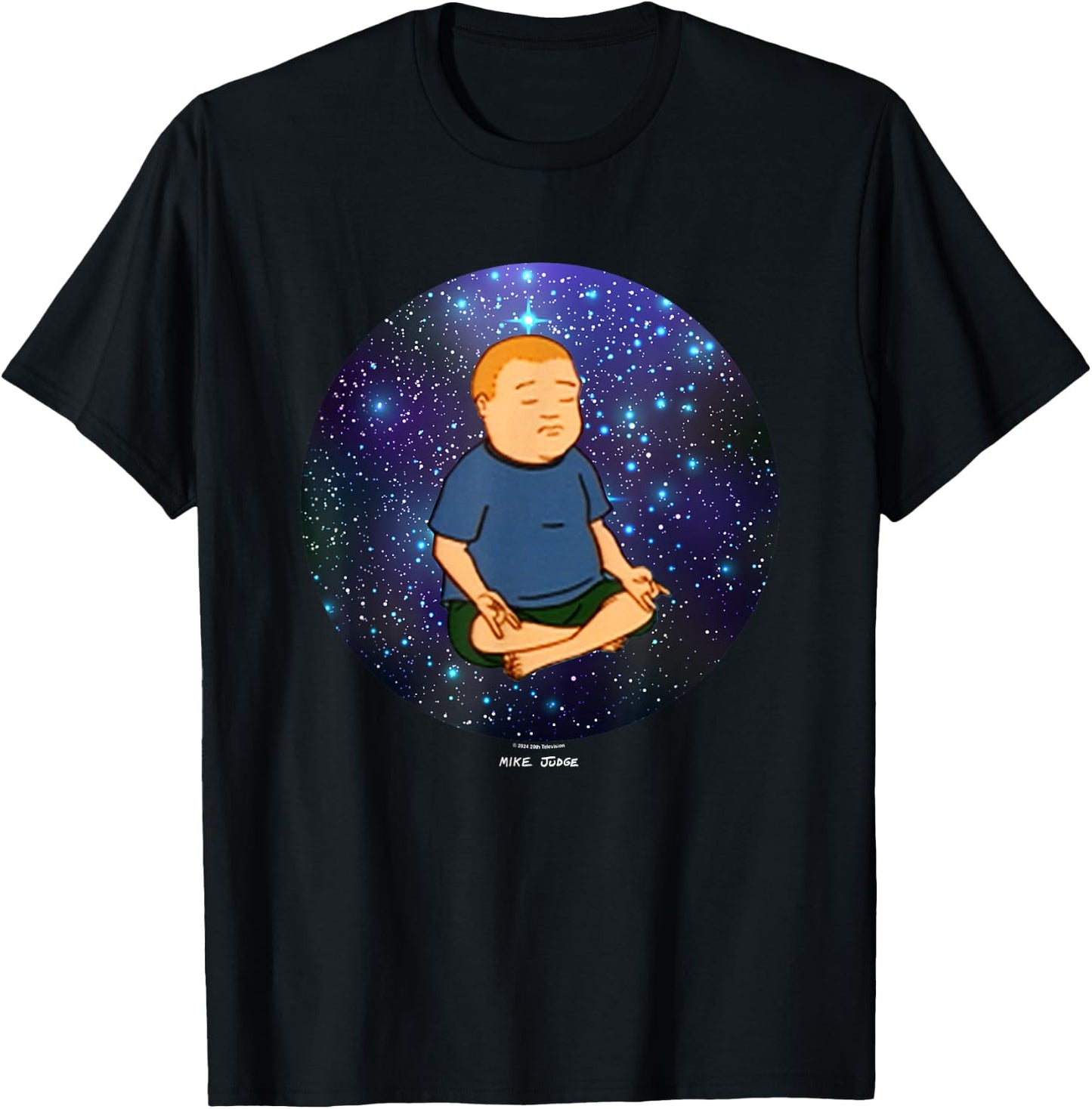 King Of The Hill Bobby Inner Space Peace Big Chest Poster T-Shirt - T-Shirt | Black