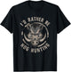 Hog Hunting Hunter Wild Pig Huntsman Hunt Boar Hunters T-Shirt - T-Shirt | Black