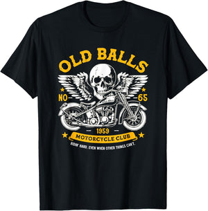 Vintage Motorcycle 1959 65th Birthday for Old Man Bikers T-Shirt - T-Shirt | Black