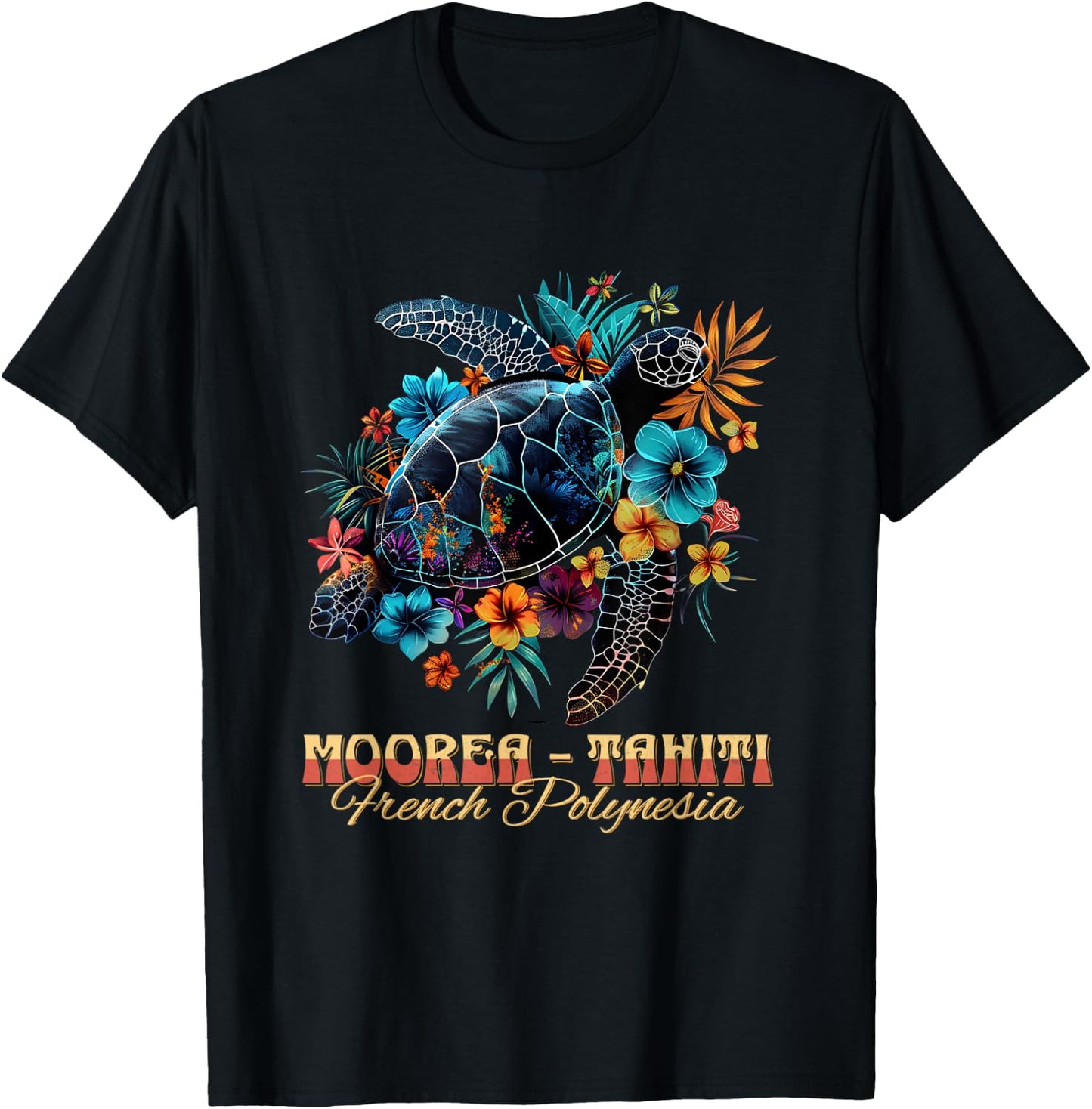 French Polynesia Moorea Tahiti T-Shirt - T-Shirt | Black