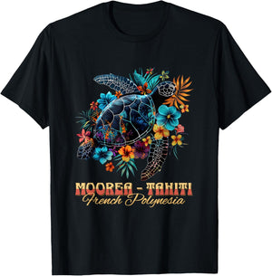 French Polynesia Moorea Tahiti T-Shirt - T-Shirt | Black