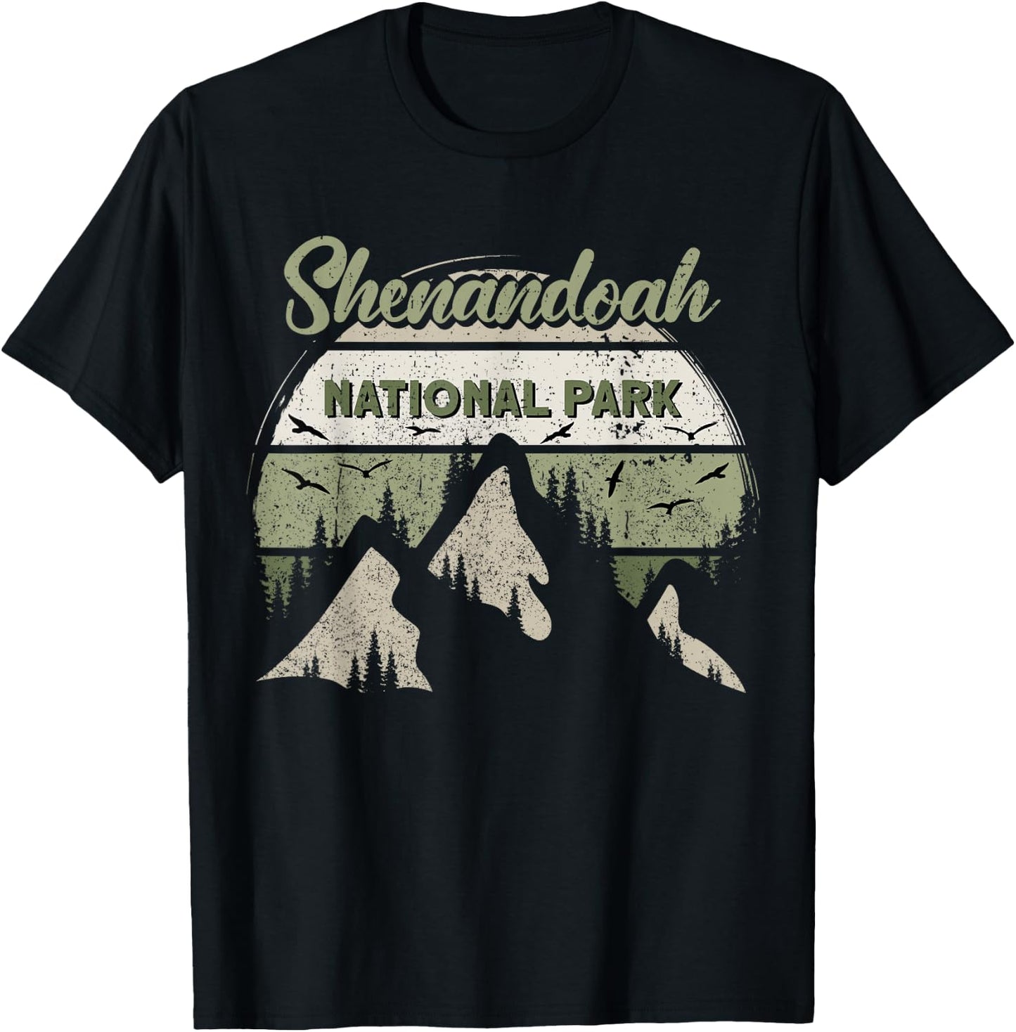 Retro Shenandoah National Park US Vintage Shenandoah T-Shirt - T-Shirt | Black