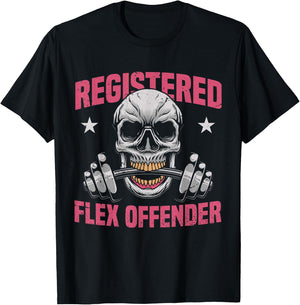 Registered Flex Offender T-Shirt - T-Shirt | Black