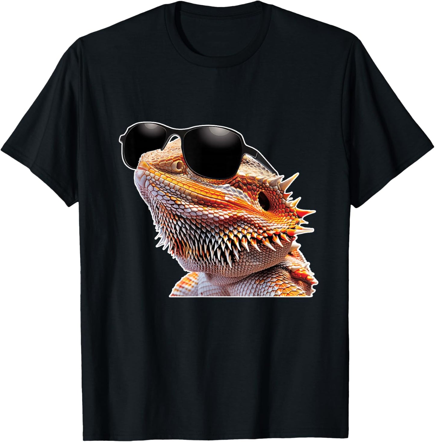 Bearded Dragon Sunglasses T-Shirt - T-Shirt | Black