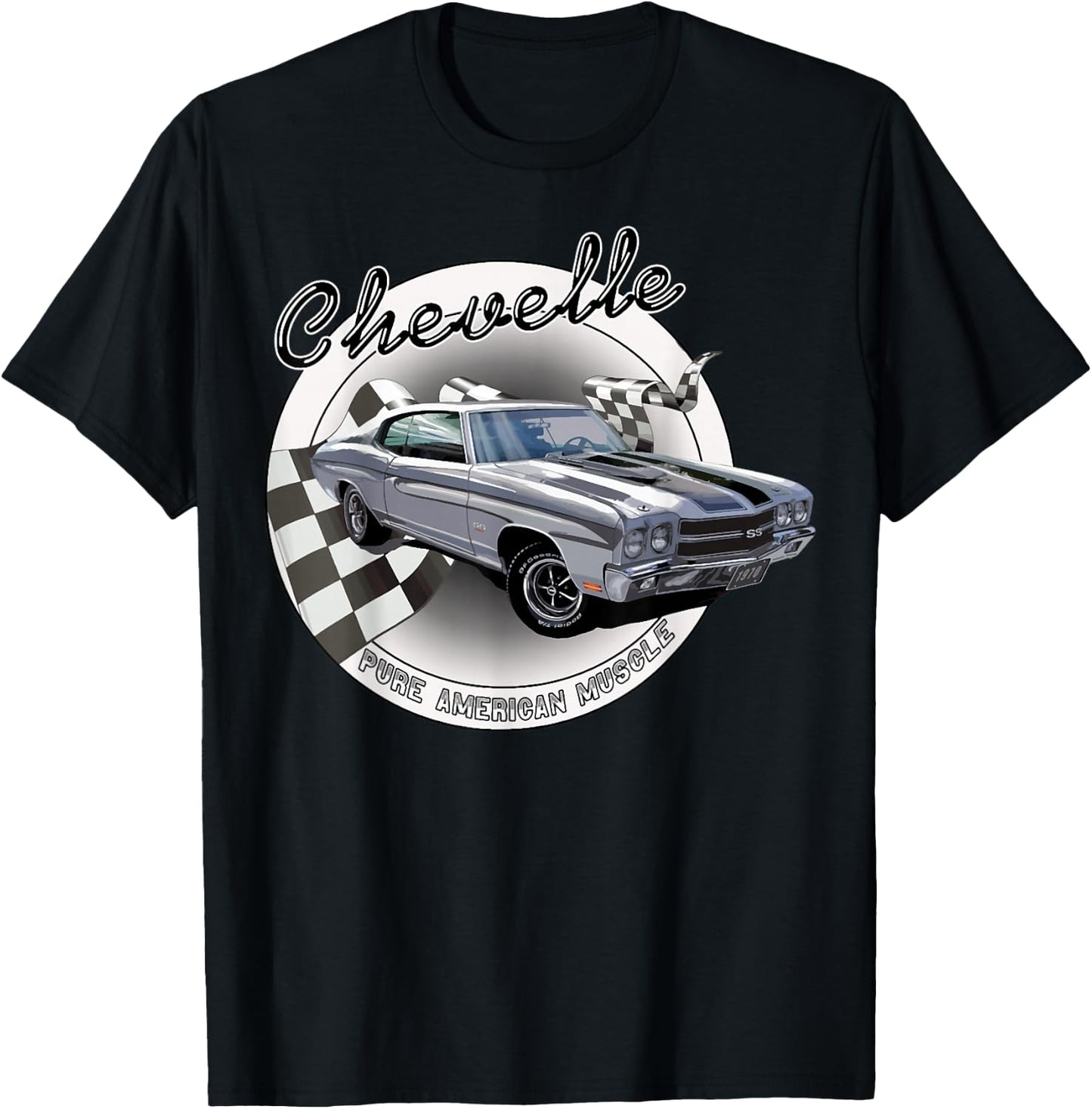 1970 70 Chevelle SS Cortez Silver Trending Chevys Muscle Car T-Shirt - T-Shirt | Black