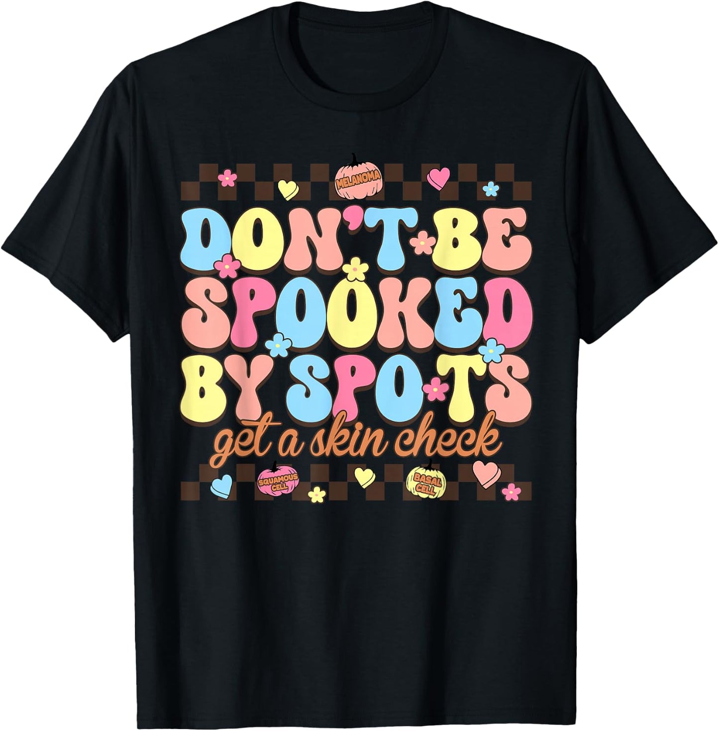 Funny Halloween Dermatology Nurse Spooky Season T-Shirt - T-Shirt | Black