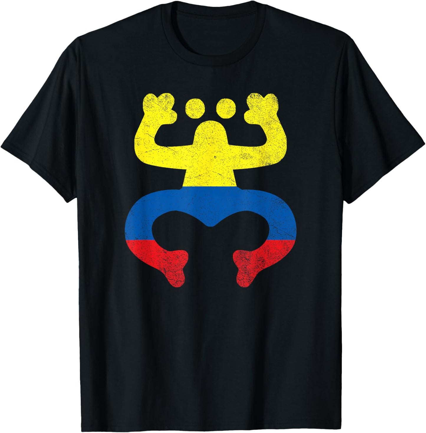 Colombian Puerto Rican Frog Colombia Puerto Rico Coqui Taino , Small, Black T-Shirt - T-Shirt | Black