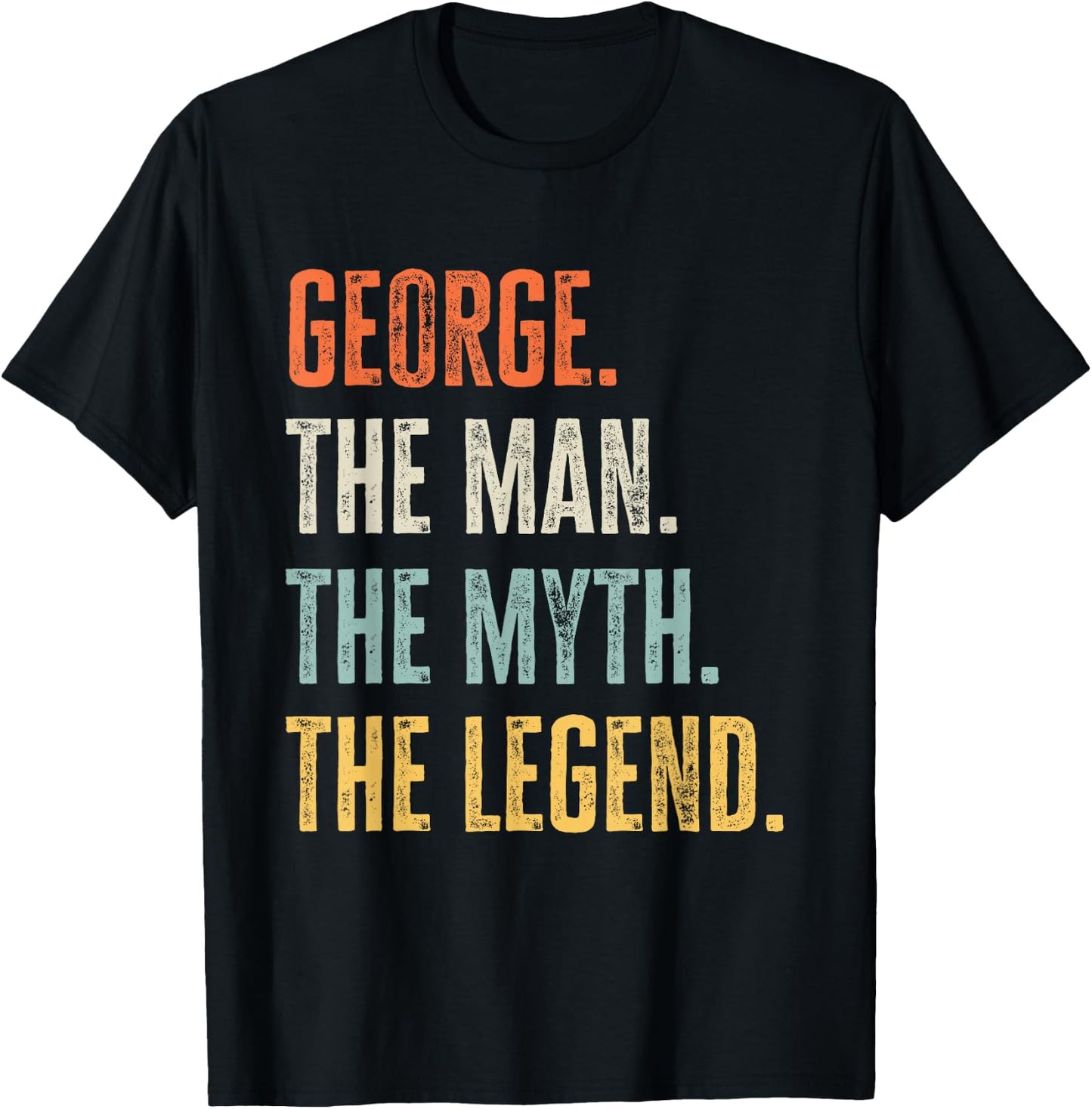George The Best, Man Myth Legend, Funny Best Name George Small T-Shirt - T-Shirt | Black