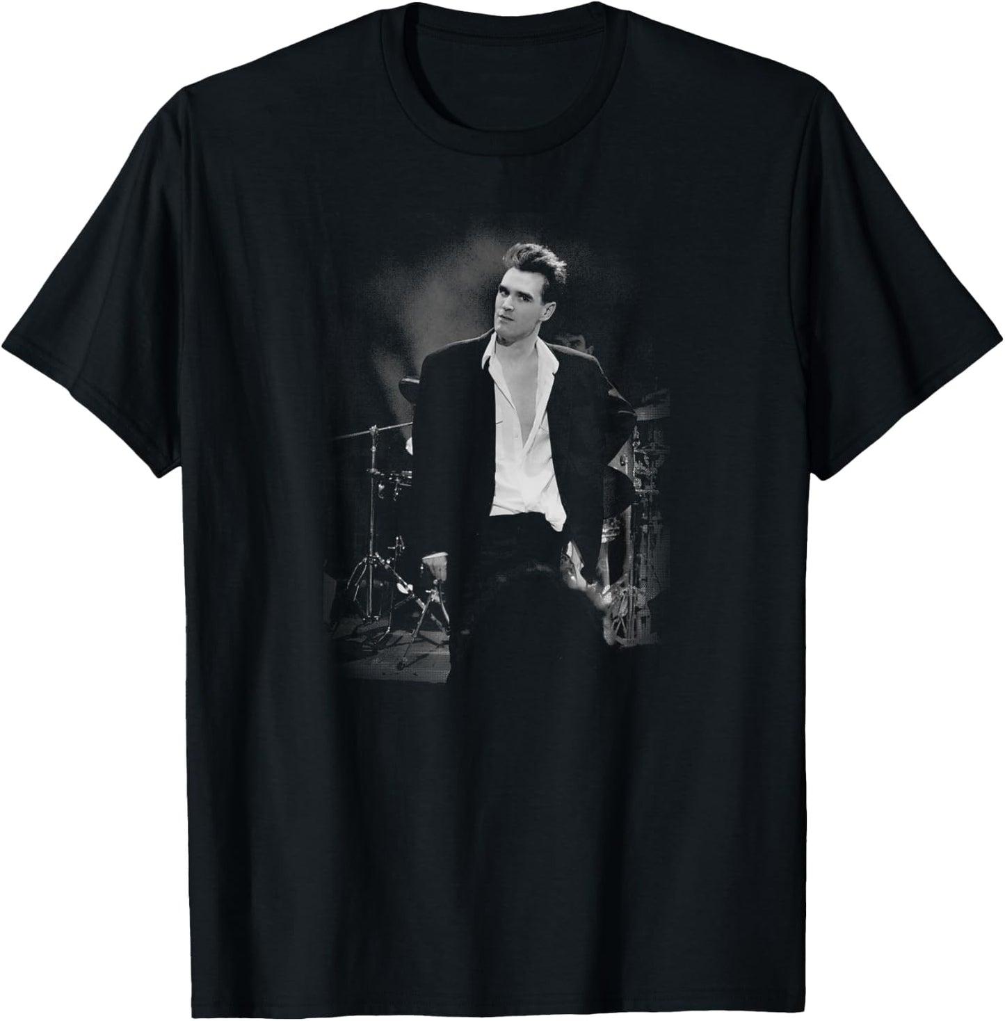 The Smiths Morrissey Live Pose by Stephen Wright T-Shirt - T-Shirt | Black