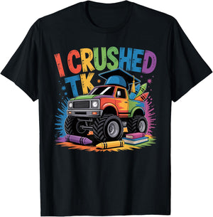Boys Transitional Kindergarten Monster Truck TK Graduation T-Shirt - T-Shirt | Black