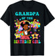 Grandpa of Birthday Girl Gracie Pink Doll Family Decorations T-Shirt - T-Shirt | Black
